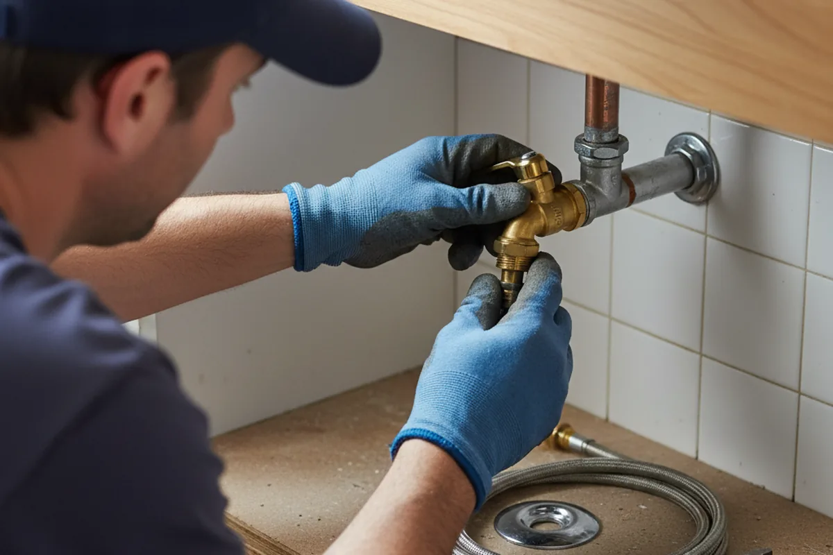 Shutoff valve and fitting work during Faucet and Fixture Repair in Hoffman Estates